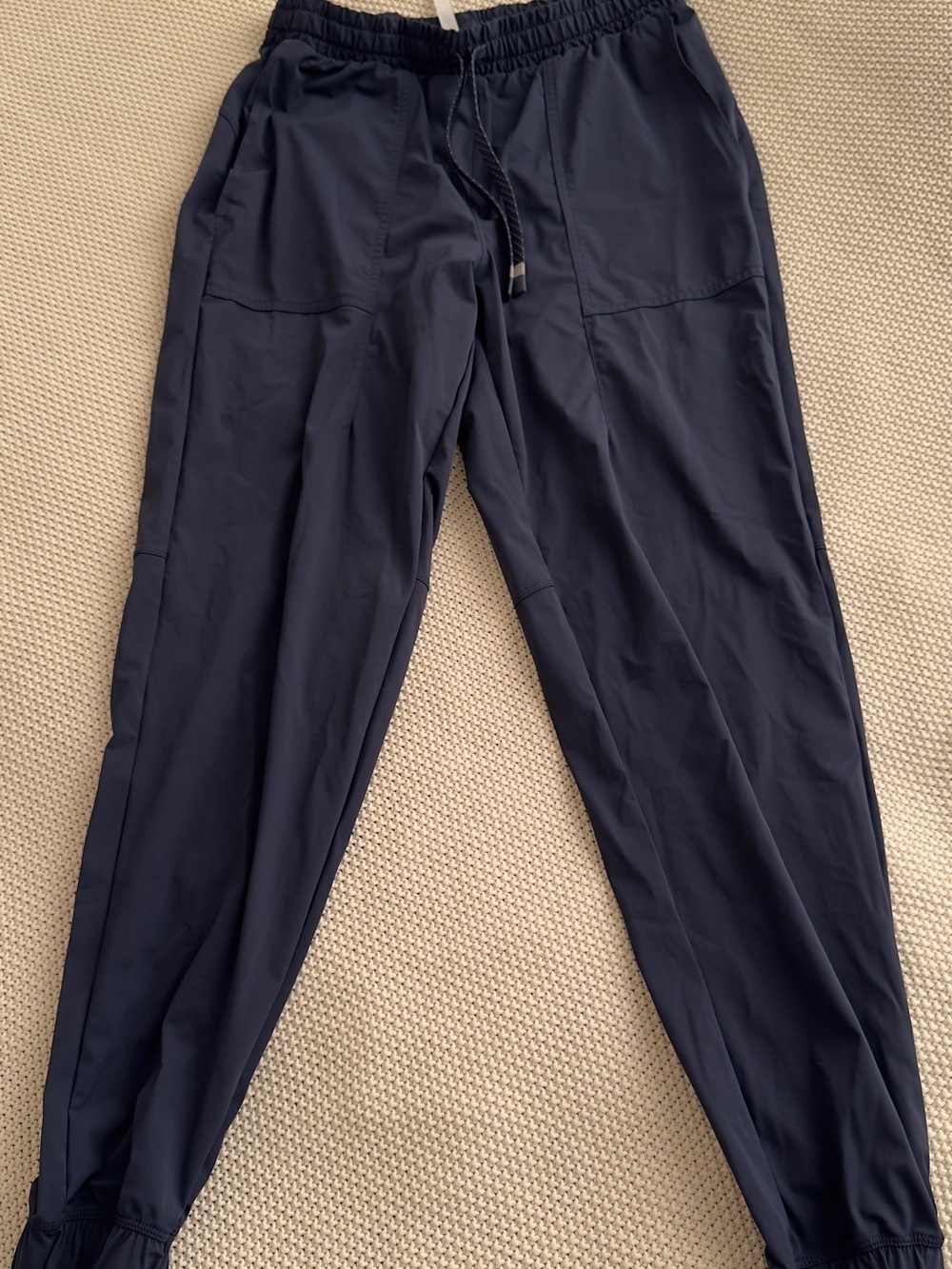 Women’s Navy Performance Joggers with Elastic Drawstring Waist